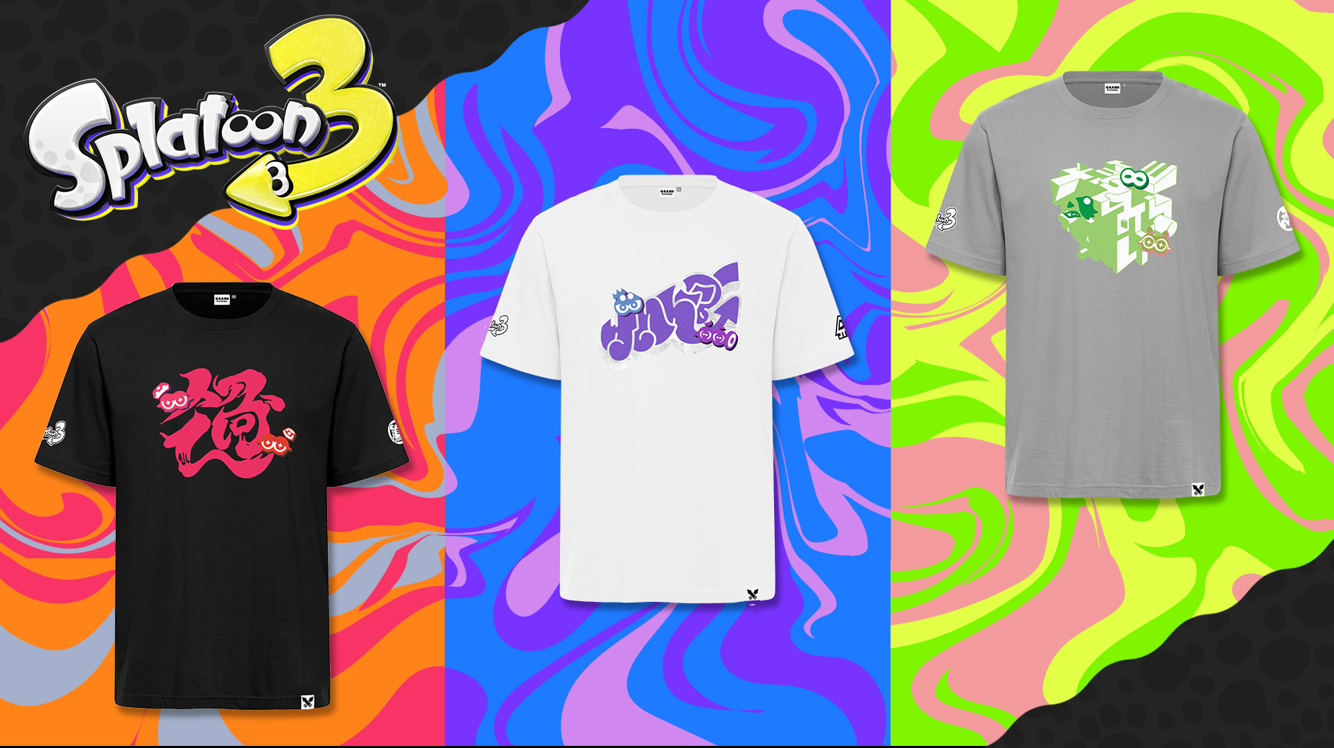 Splatoon 3 Grand Festival limited edition tees